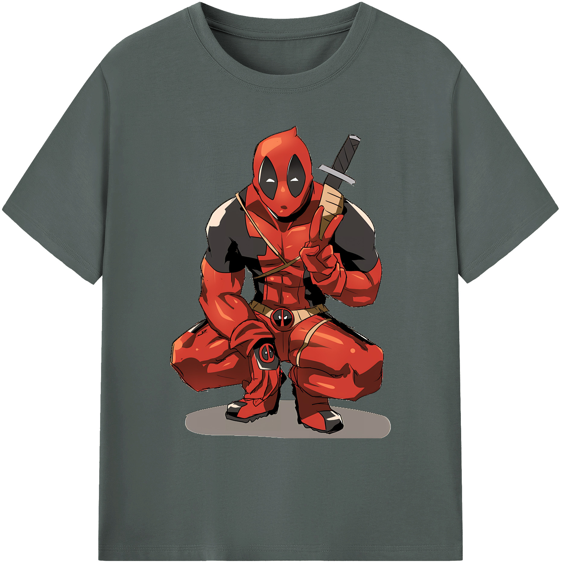 （画像用） Deadpool デッドプール 綿100％ メンズ半袖Tシャツ｜肌触りやわらか＆通気性